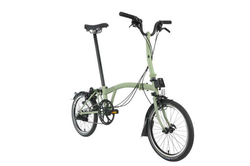 Brompton C Line Explore Folding Bike 2024 in Matcha Green-1